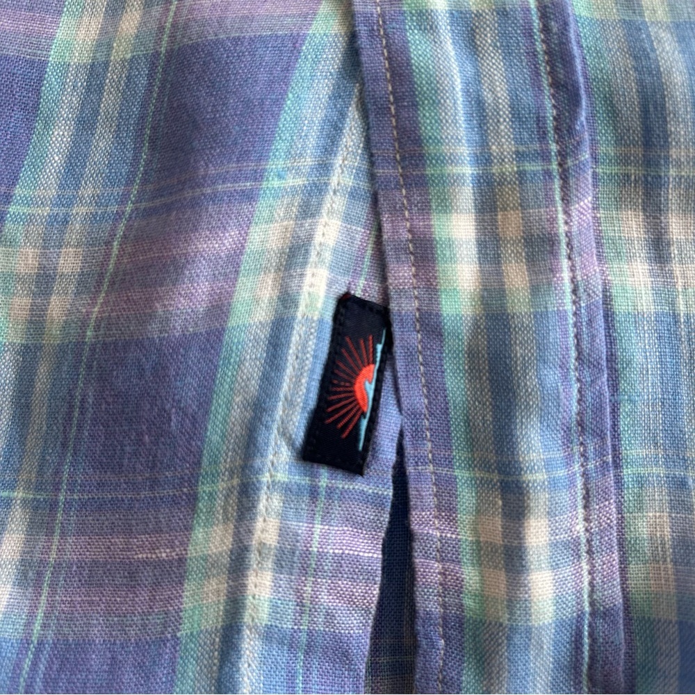 Faherty Linen Shirt Laguna Summer Plaid - Picture 8 of 11